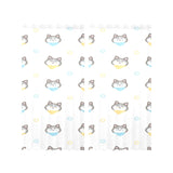 Cute Siberian Husky pattern Gauze Curtain