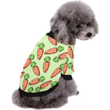Carrot Pattern Print Design 05 All Over Print Pet Dog Round Neck Fuzzy Shirt