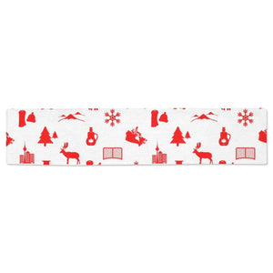 Canada Pattern Print Design 04 Table Runner