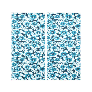 Hibiscus Pattern Print Design 04 Gauze Curtain