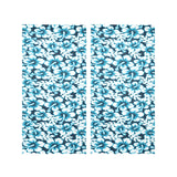 Hibiscus Pattern Print Design 04 Gauze Curtain