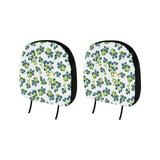 blueberry white background Car Headrest Cover