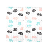 Dog Paws Pattern Print Design 04 Gauze Curtain