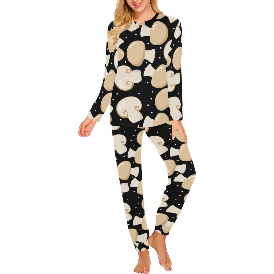 Champignon mushroom pattern Women's All Over Print Pajama Set