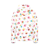 Cake cupcake design pattern Kids' Boys' Girls' Padded Hooded Jacket