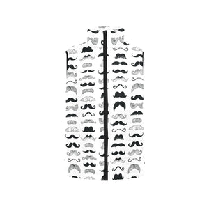 Mustache Beard Pattern Print Design 04 Men's Padded Vest