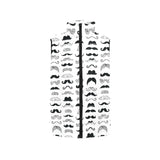 Mustache Beard Pattern Print Design 04 Men's Padded Vest