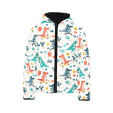 Cute Crocodile Pattern Kids' Boys' Girls' Padded Hooded Jacket