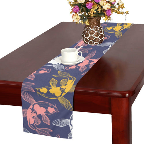 Koi Fish Carp Fish pattern Table Runner