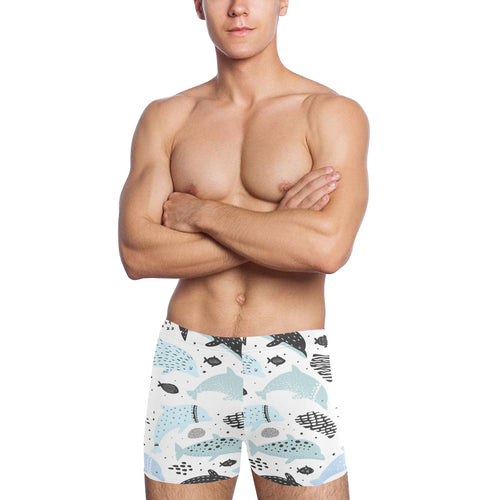 Cute dolphins Childish Style pattern Men's Swimming Trunks