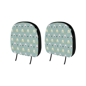 Cute hamster cheese pattern Car Headrest Cover