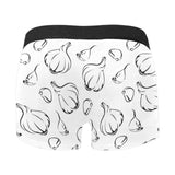 Garlic pattern black white Men's All Over Print Boxer Briefs Men's Underwear