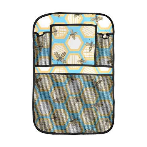 Bee honeycomb pattern Car Seat Back Organizer
