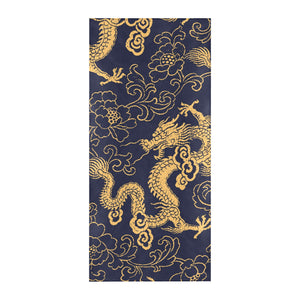 Gold dragon pattern Beach Towel