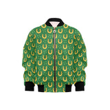 Horseshoes Pattern Print Design 05 Kids' Boys' Girls' Bomber Jacket