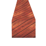Wood Printed Pattern Print Design 03 Table Runner
