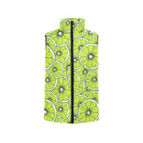 Slices of Lime design pattern Women's Padded Vest