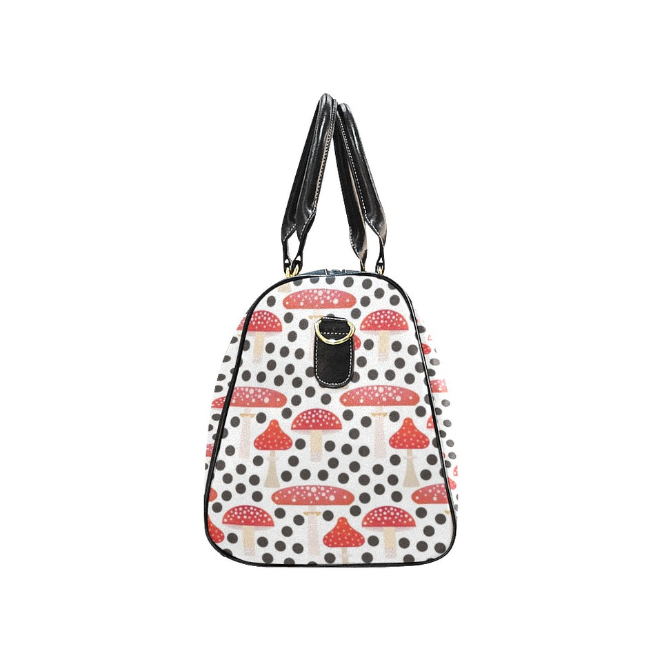 Red mushroom dot pattern Travel Bag