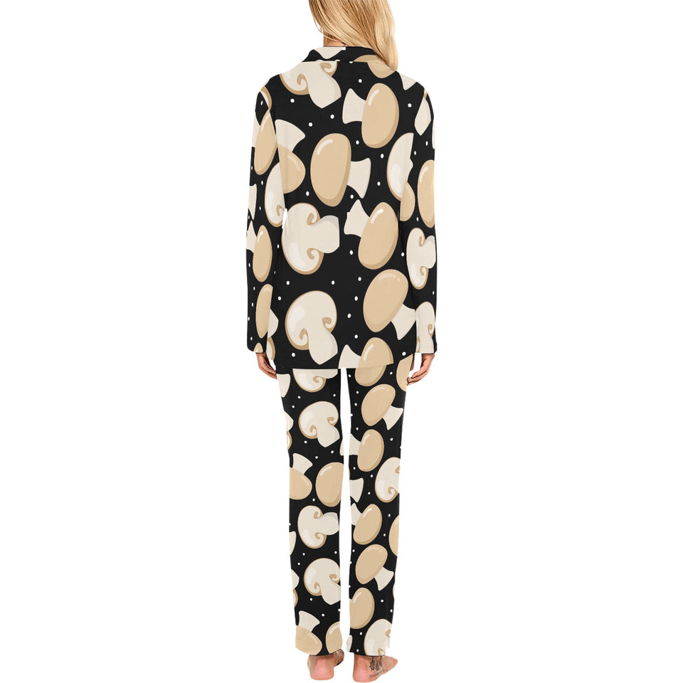 Champignon mushroom pattern Women's Long Pajama Set