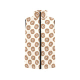Lion Pattern Print Design 01 Men's Padded Vest