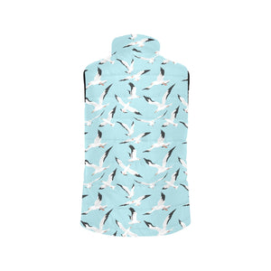 Seagull Pattern Print Design 01 Men's Padded Vest