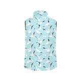 Seagull Pattern Print Design 01 Men's Padded Vest