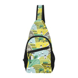 Hand drawn windmill pattern All Over Print Chest Bag