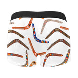Boomerang Australian aboriginal ornament pattern Men's All Over Print Boxer Briefs Men's Underwear