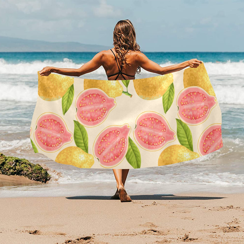 Beautiful guava pattern Beach Towel