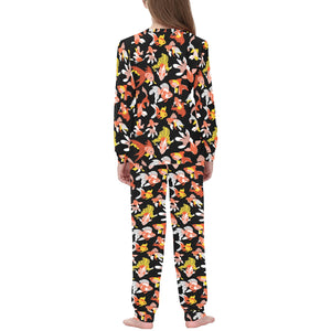 Goldfish Pattern Print Design 03 Kids' Boys' Girls' All Over Print Pajama Set