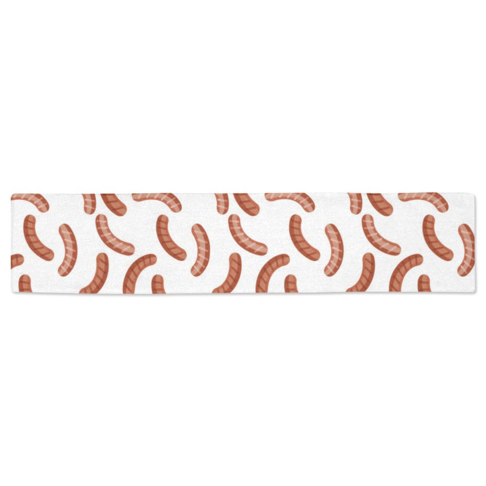 Sausage Pattern Print Design 04 Table Runner