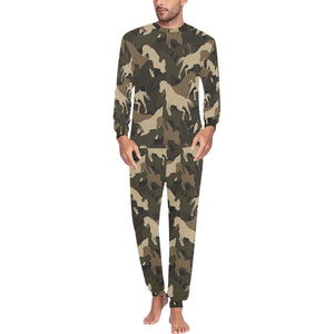 Horse Camouflage Pattern Men's All Over Print Pajama