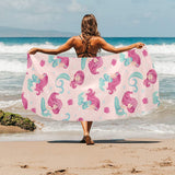 Cute little mermaid pattern Beach Towel