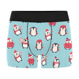 Cute penguin christmas  design pattern Men's All Over Print Boxer Briefs Men's Underwear