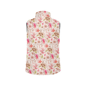Swallow Pattern Print Design 01 Men's Padded Vest