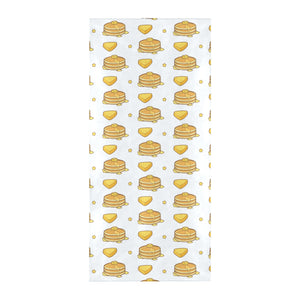 Pancake Pattern Print Design 03 Beach Towel