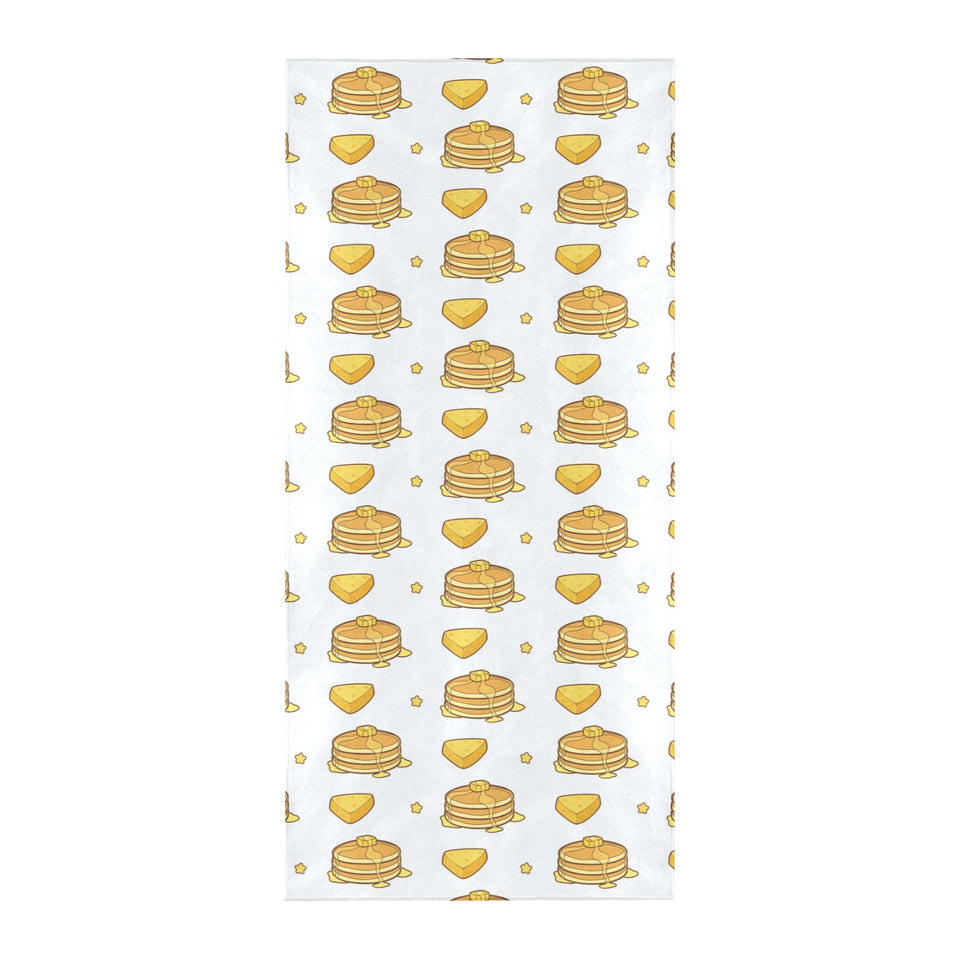 Pancake Pattern Print Design 03 Beach Towel