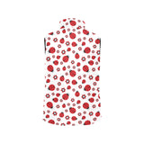 Ladybug Pattern Print Design 04 Women's Padded Vest