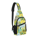 Hand drawn windmill pattern All Over Print Chest Bag