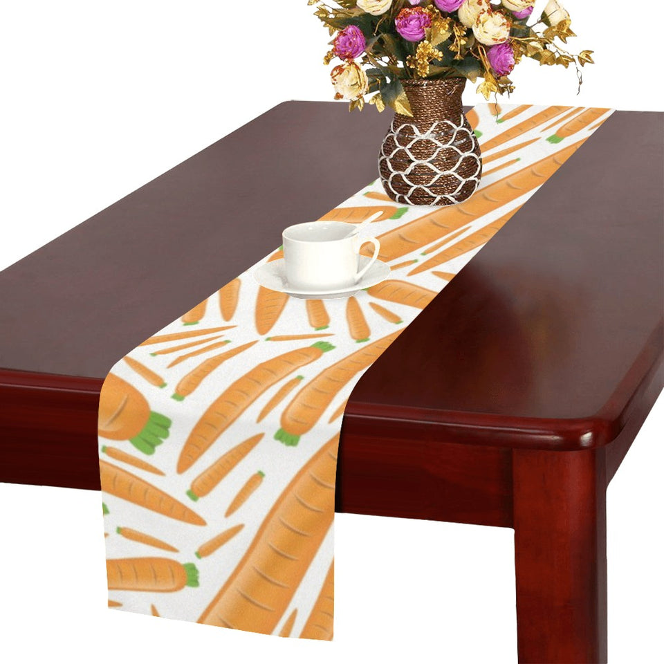 Carrot Pattern Print Design 02 Table Runner