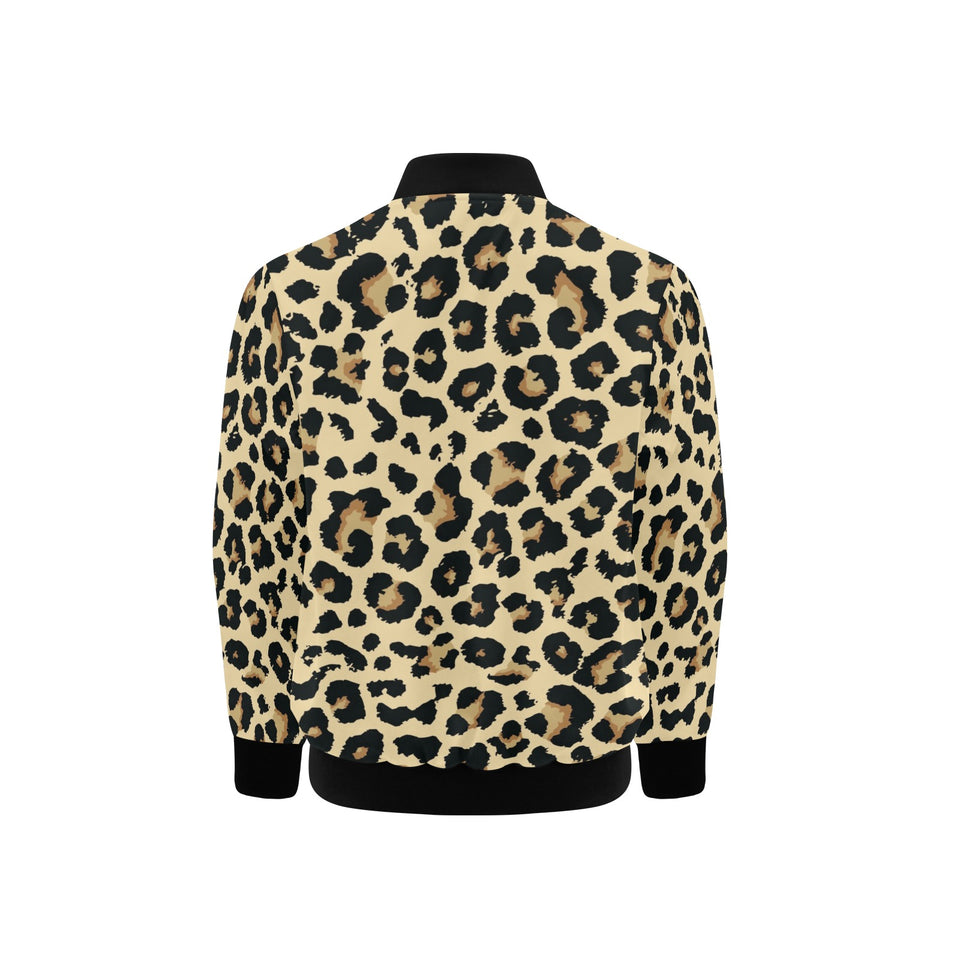 Leopard print design pattern Kids' Boys' Girls' Bomber Jacket