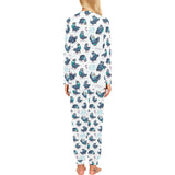 Pigeon Pattern Print Design 02 Women's All Over Print Pajama Set