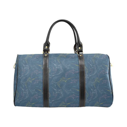 Swordfish Pattern Print Design 02 Travel Bag