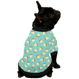 Sandwich Pattern Print Design 03 All Over Print Pet Dog Round Neck Fuzzy Shirt