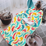 Colorful moon pattern Blanket Robe with Sleeves