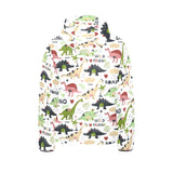 Cute dinosaurs pattern Kids' Boys' Girls' Padded Hooded Jacket
