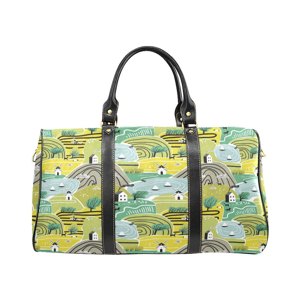 Hand drawn windmill pattern Travel Bag