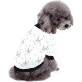 Cute goat design pattern All Over Print Pet Dog Round Neck Fuzzy Shirt