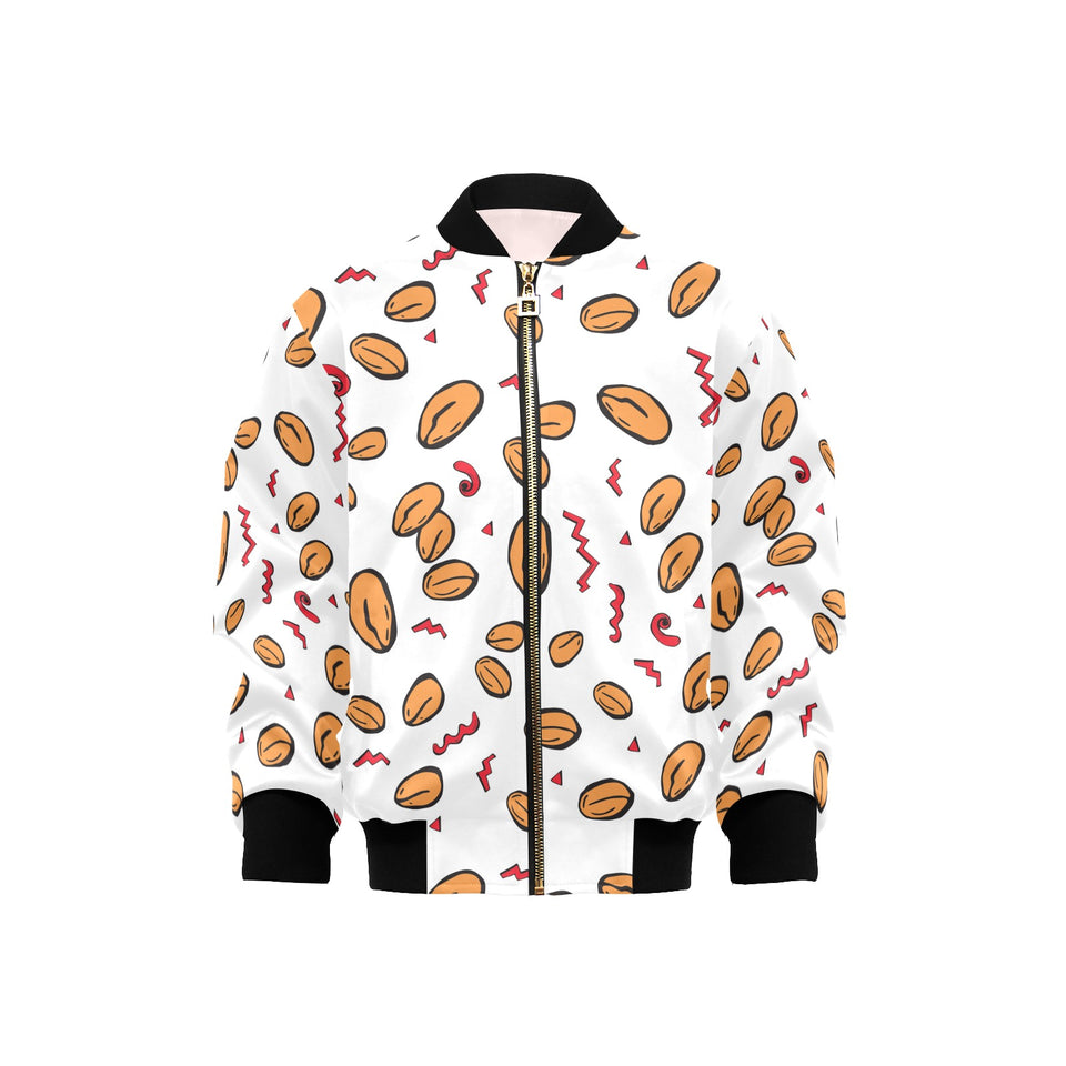 peanuts pattern background Kids' Boys' Girls' Bomber Jacket