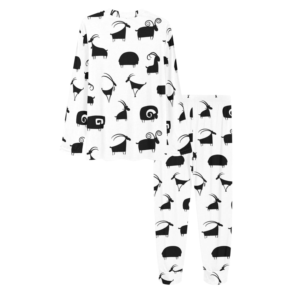 Goat ram pattern Women's All Over Print Pajama Set